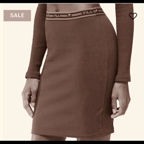 Fila Deep Teal Cathy Ribbed Skirt - Picture 6 of 6